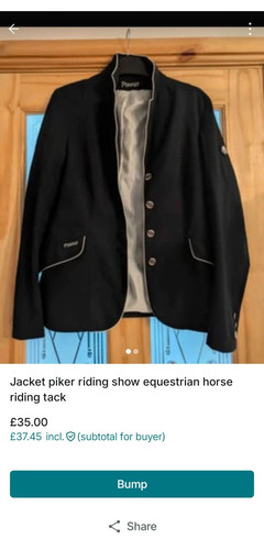 Horse riding black - show, jacket