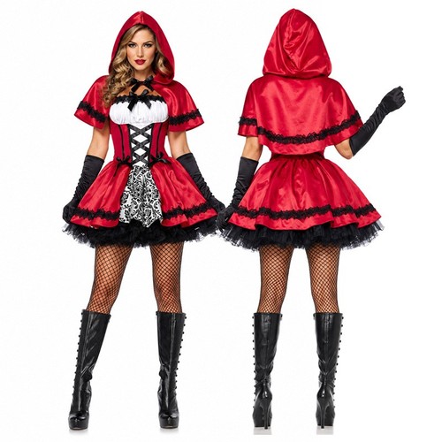 Red riding hood costume women - red,