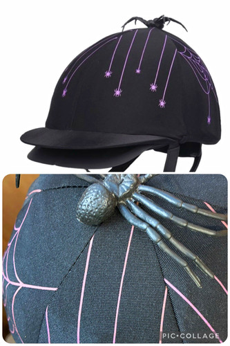 Qhp black pueple spider - black, web
