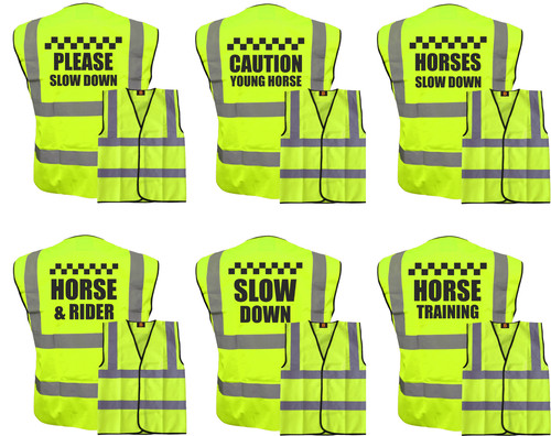 Horse riding vis yellow - vis,