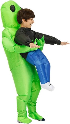 Boys inflatable alien riding - alien,