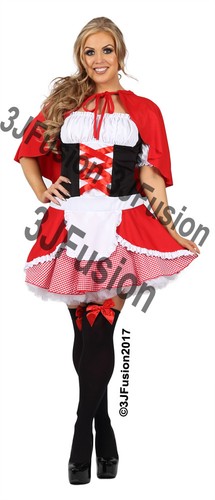 Ladies little red riding - red,